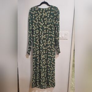 Eloquii Ruched Long-Sleeve Midi/Maxi Dress